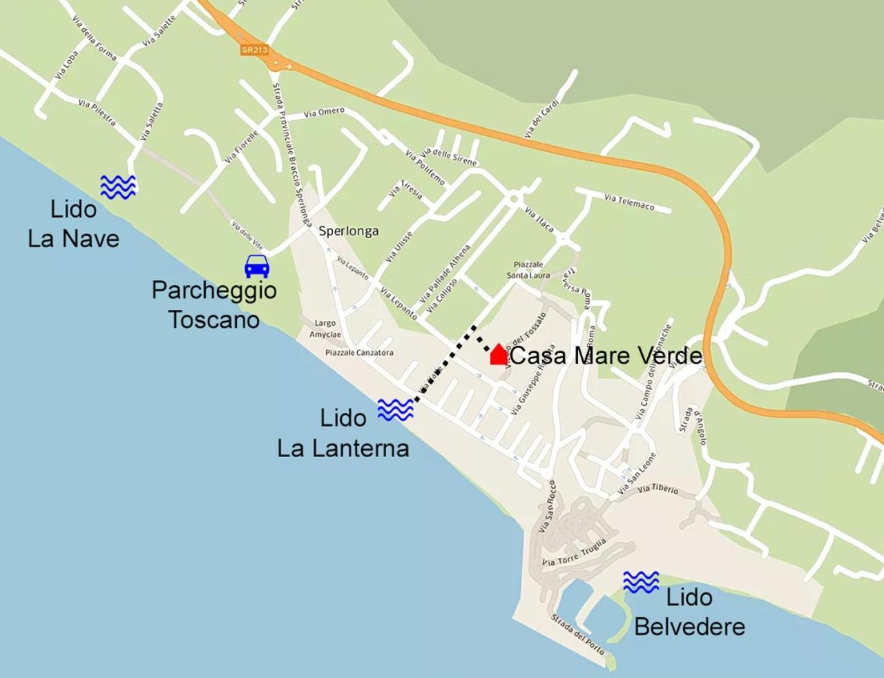 ספרלונגה Casa Vacanza Mare Verde מראה חיצוני תמונה